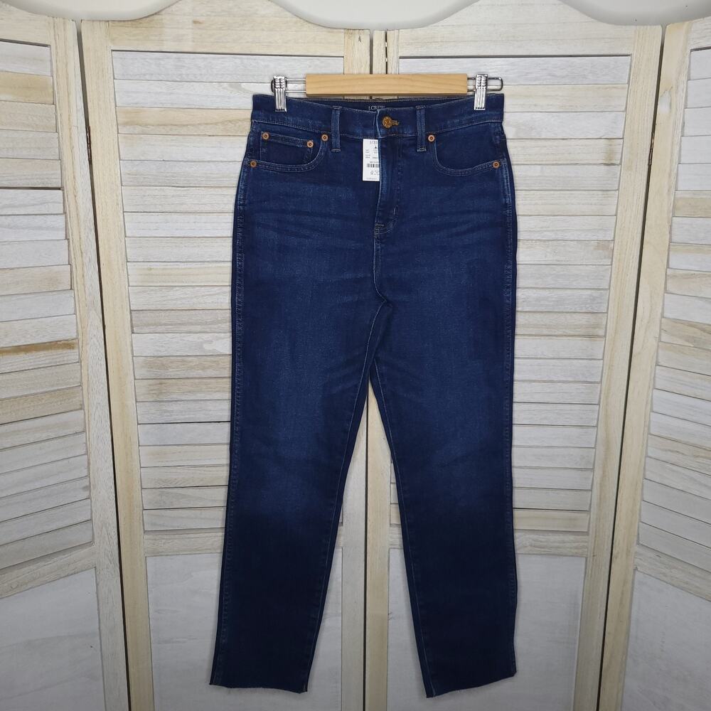 NWT J. Crew Classic Vintage Jean Stretch Size 26 Dark Skinny High Rise Blue 4